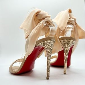 Christian Louboutin Sandale Du Desert Strass Sandals 38.5